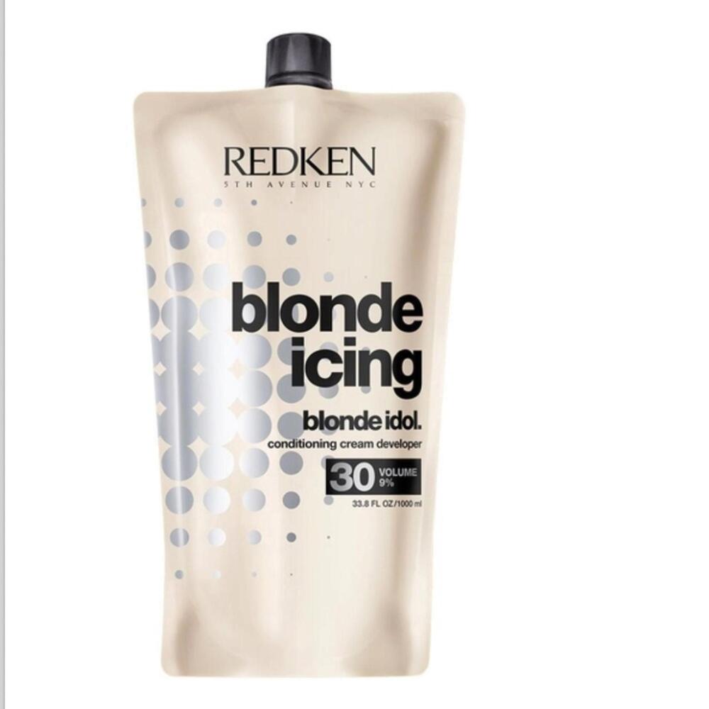 Redken Blonde Idol Blonde Icing Conditioning Cream Developer 30-Volume For Light